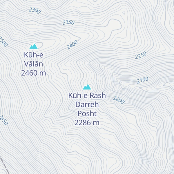 Map of Kūh-e Rash Darreh Posht