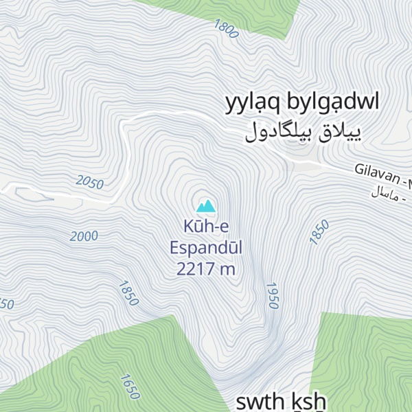Map of Kūh-e Espandūl