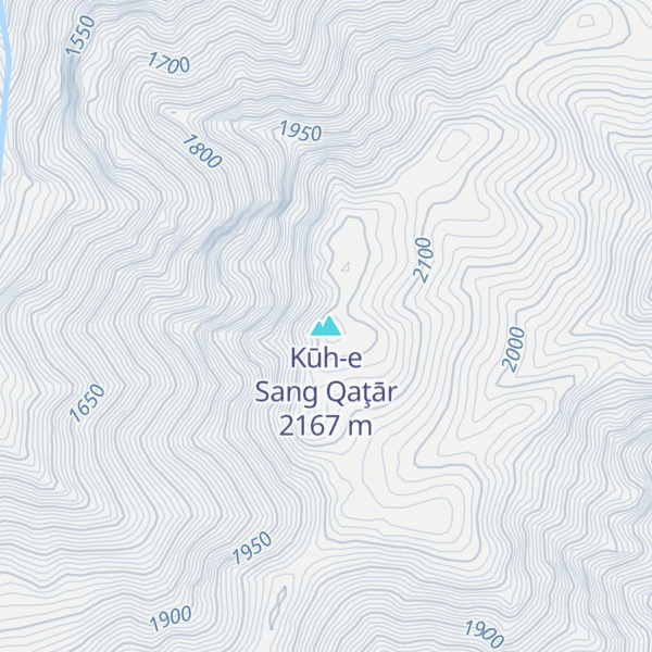 Map of Kūh-e Sang Qaţār