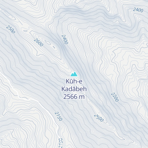 Map of Kūh-e Kadābeh