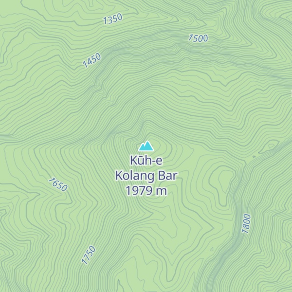 Map of Kūh-e Kolang Bar