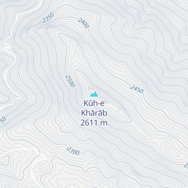 Map of Kūh-e Khārāb