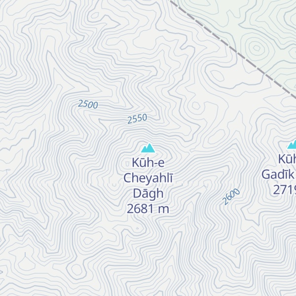Map of Kūh-e Cheyahlī Dāgh