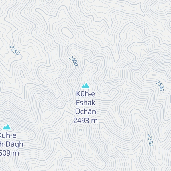 Map of Kūh-e Eshak Ūchān