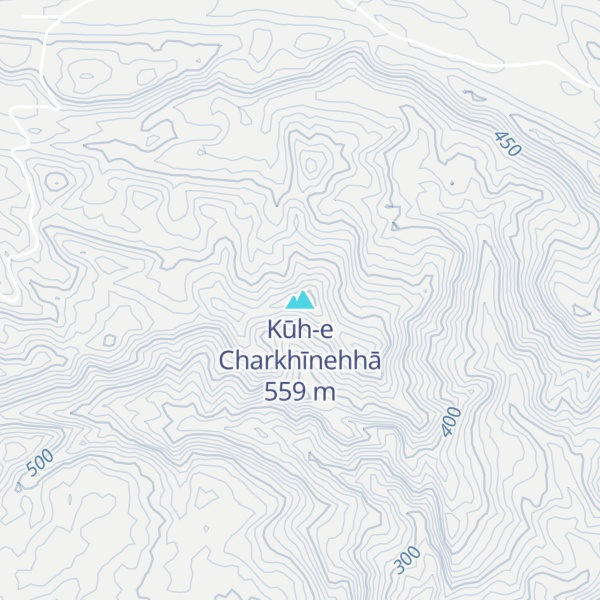 Map of Kūh-e Charkhīnehhā