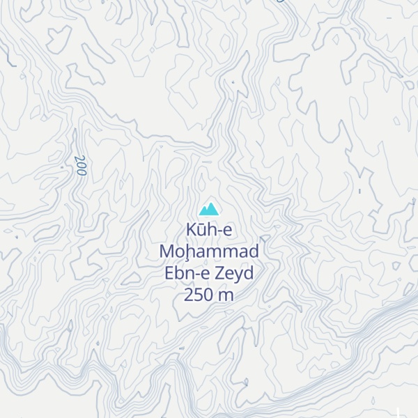 Map of Kūh-e Moḩammad Ebn-e Zeyd