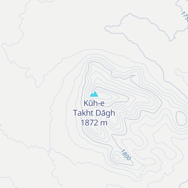 Map of Kūh-e Takht Dāgh