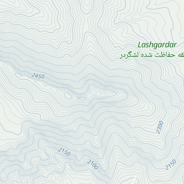 Map of Kūh Posht-e Sārīhā