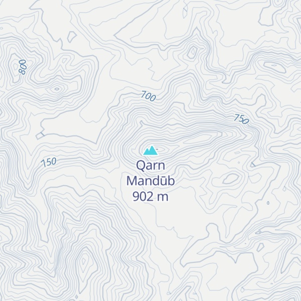 Map of Qarn Mandūb