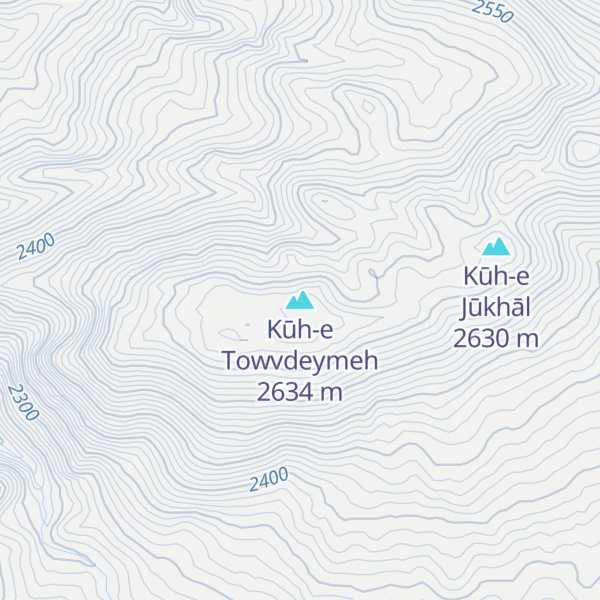Map of Kūh-e Towvdeymeh