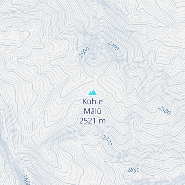 Map of Kūh-e Mālū