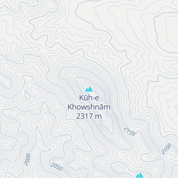 Map of Kūh-e Khowshnām
