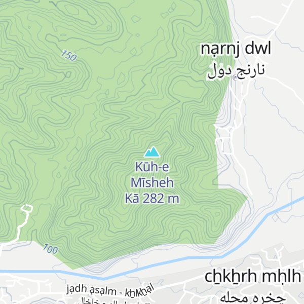 Map of Kūh-e Mīsheh Kā