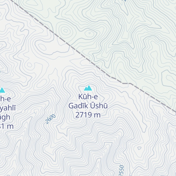 Map of Kūh-e Gadīk Ūshū