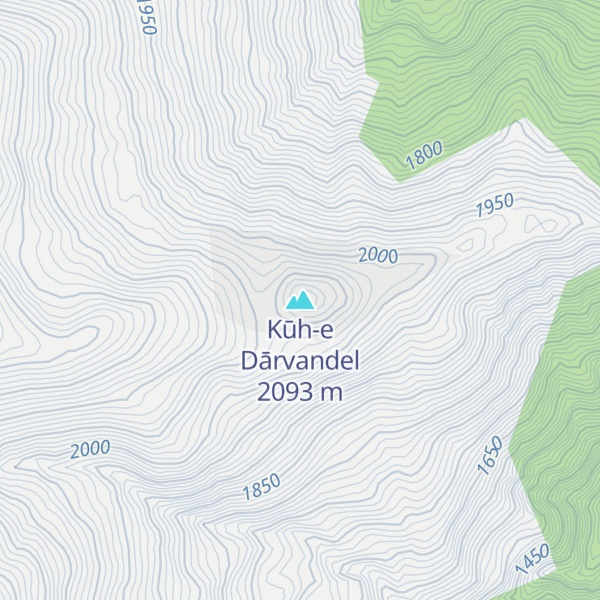 Map of Kūh-e Dārvandel