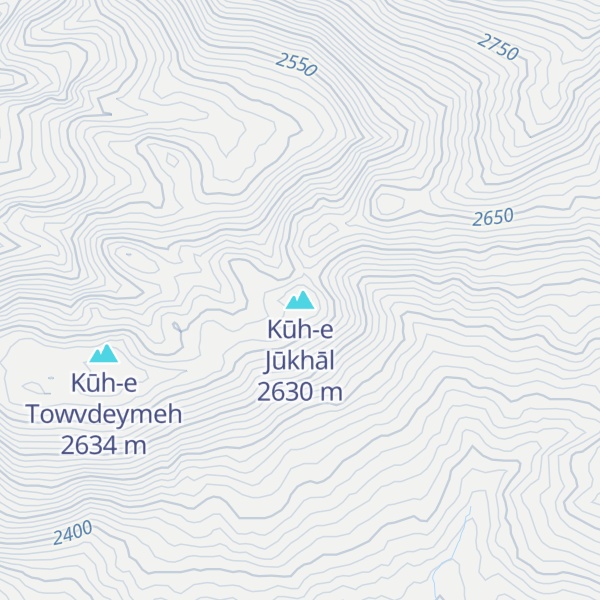 Map of Kūh-e Jūkhāl