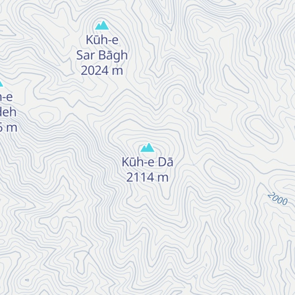 Map of Kūh-e Dā