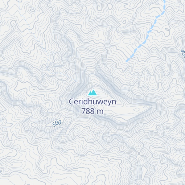 Map of Ceridhuweyn