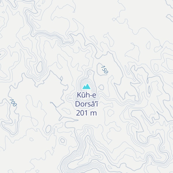 Map of Kūh-e Dorsā’ī