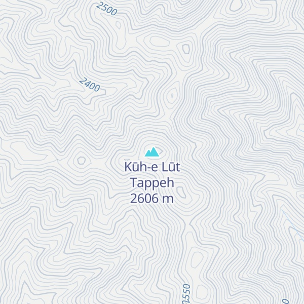 Map of Kūh-e Lūt Tappeh