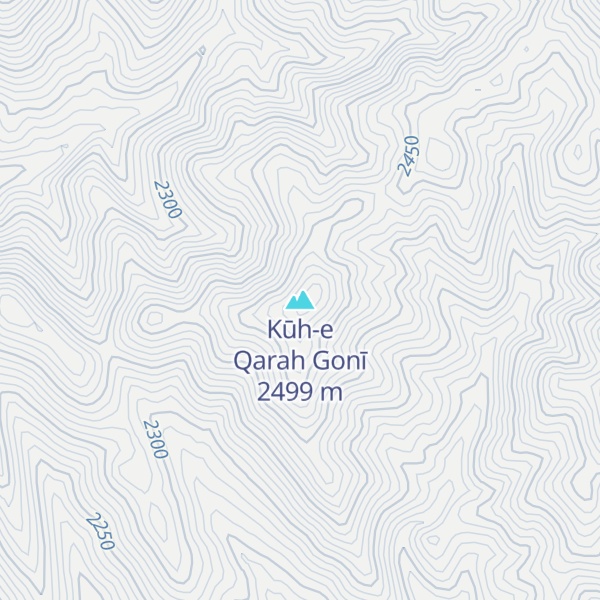 Map of Kūh-e Qarah Gonī