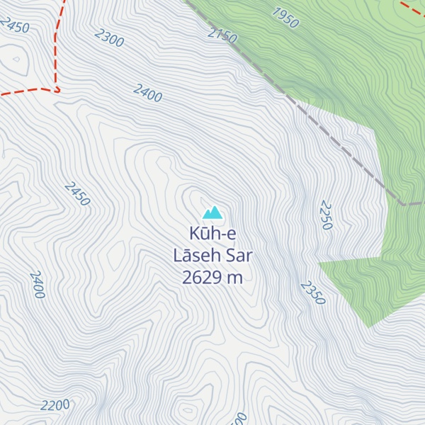 Map of Kūh-e Lāseh Sar