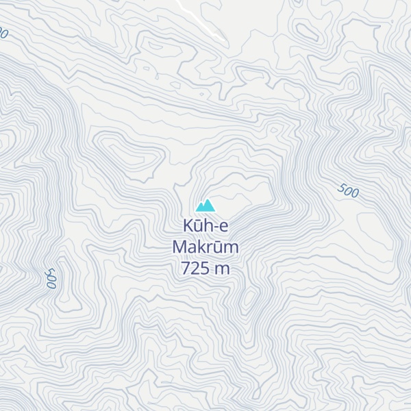 Map of Kūh-e Makrūm