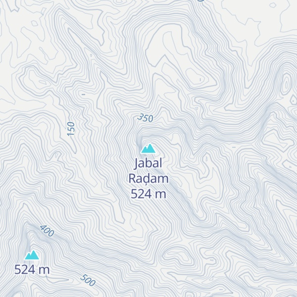 Map of Jabal Raḑam
