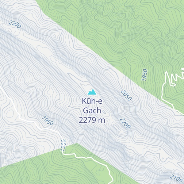 Map of Kūh-e Gach