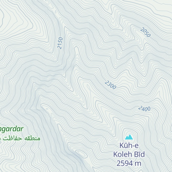 Map of Kūh-e Dīrīz Now