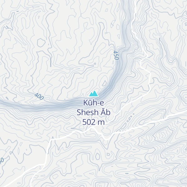 Map of Kūh-e Shesh Āb