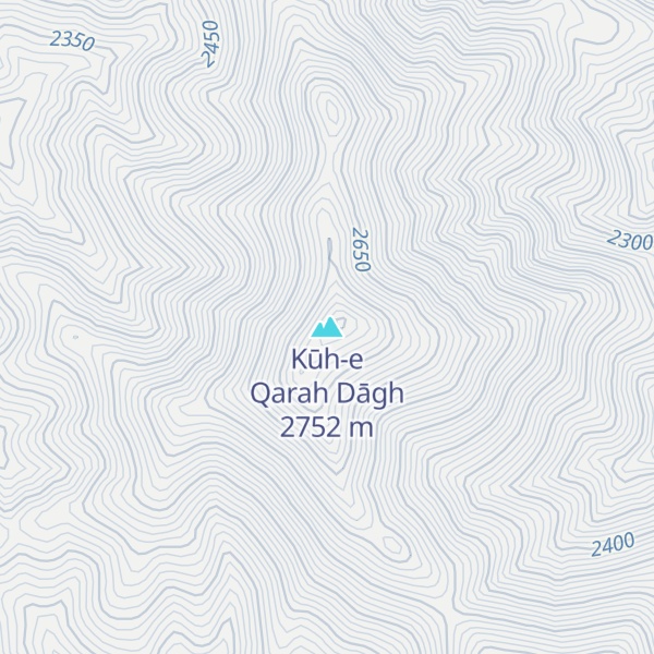 Map of Kūh-e Qarah Dāgh