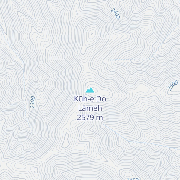 Map of Kūh-e Do Lāmeh