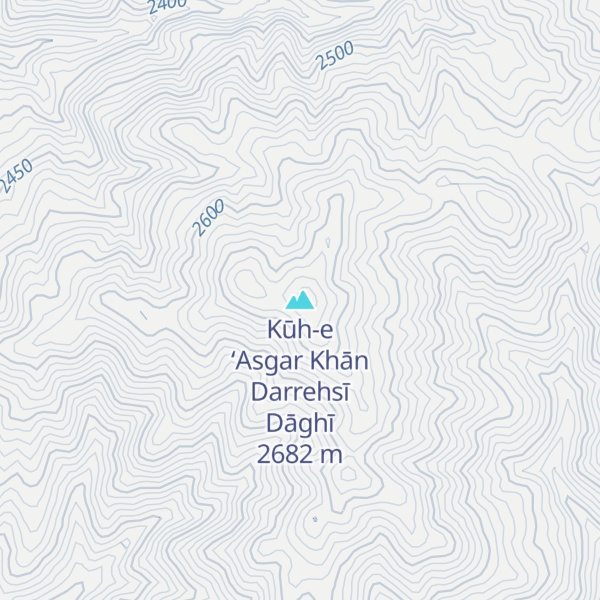 Map of Kūh-e ‘Asgar Khān Darrehsī Dāghī