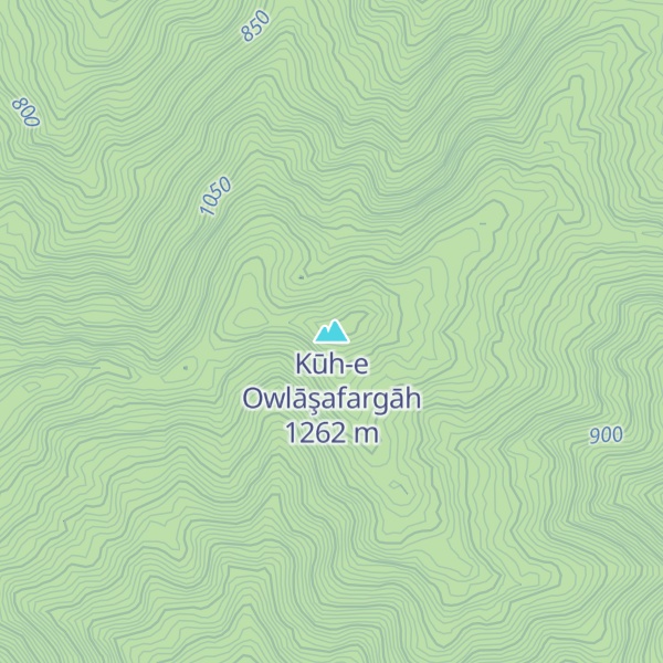 Map of Kūh-e Owlāşafargāh
