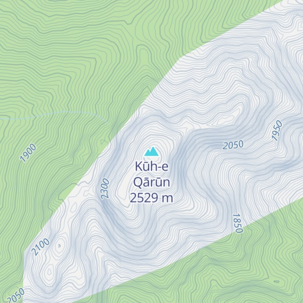 Map of Kūh-e Qārūn