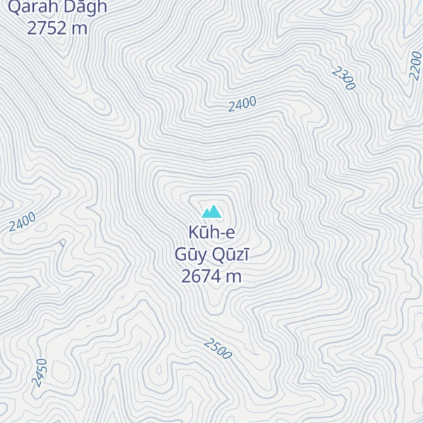 Map of Kūh-e Gūy Qūzī
