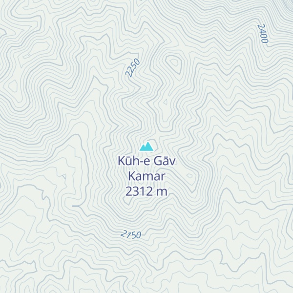 Map of Kūh-e Gāv Kamar