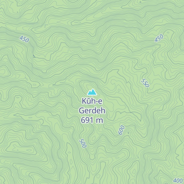Map of Kūh-e Gerdeh