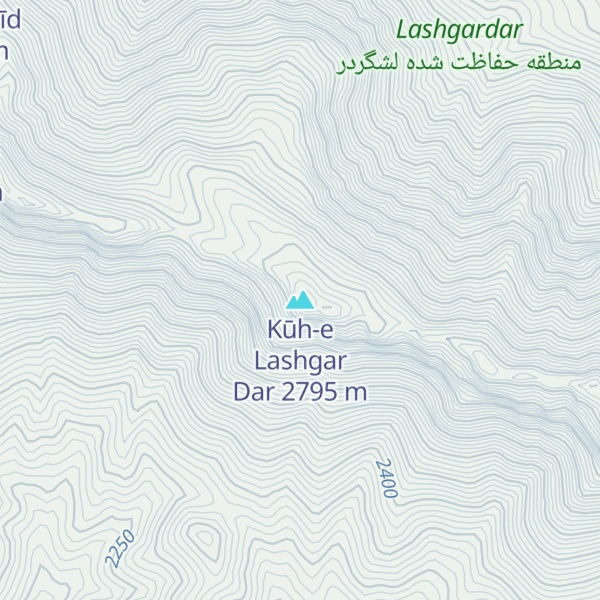 Map of Kūh-e Lashgar Dar