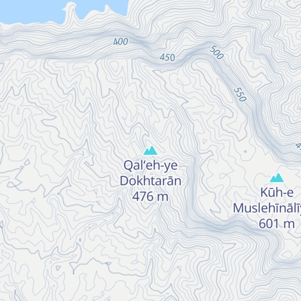 Map of Qal‘eh-ye Dokhtarān