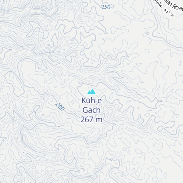 Map of Kūh-e Gach