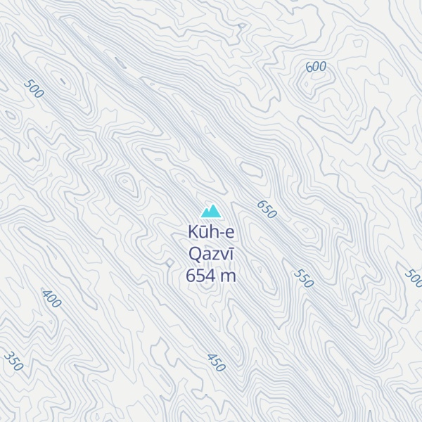Map of Kūh-e Qazvī