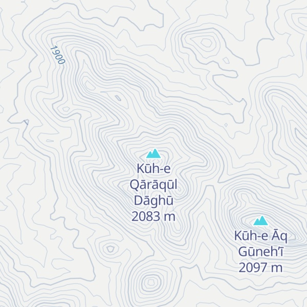 Map of Kūh-e Qārāqūl Dāghū