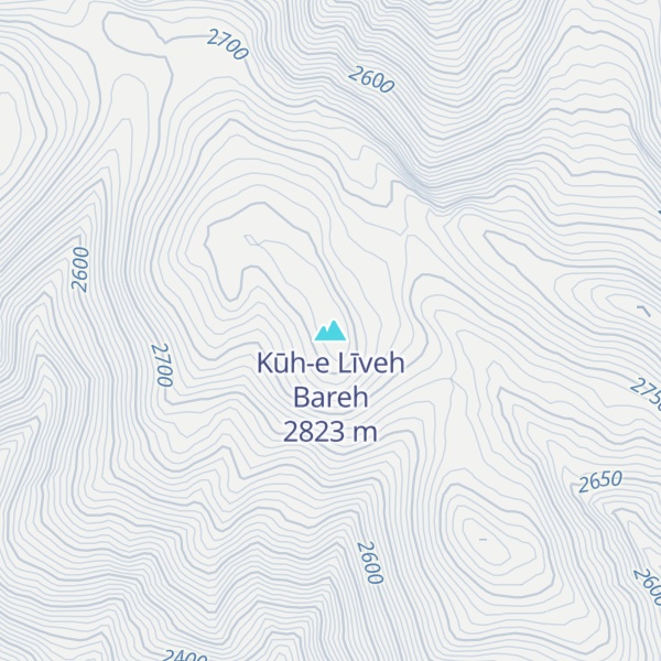 Map of Kūh-e Līveh Bareh