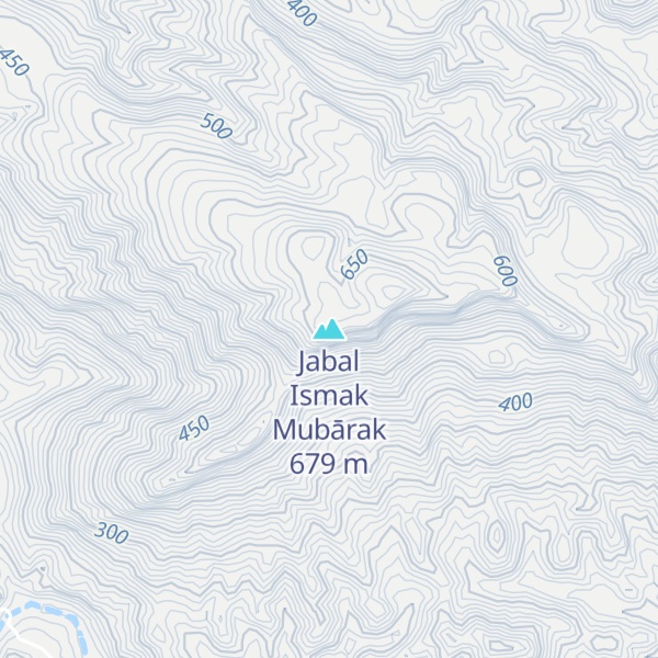 Map of Jabal Ismak Mubārak
