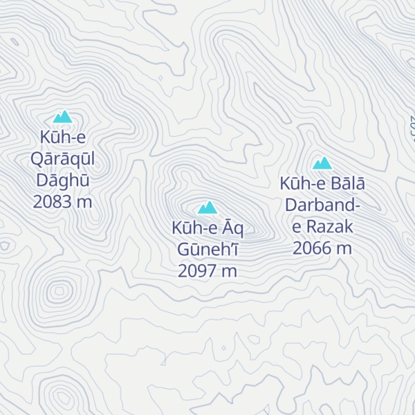 Map of Kūh-e Āq Gūneh’ī