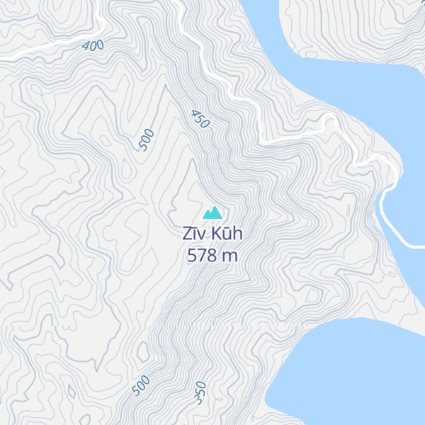 Map of Zīv Kūh