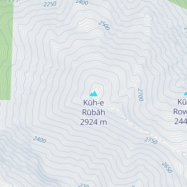 Map of Kūh-e Rūbāh