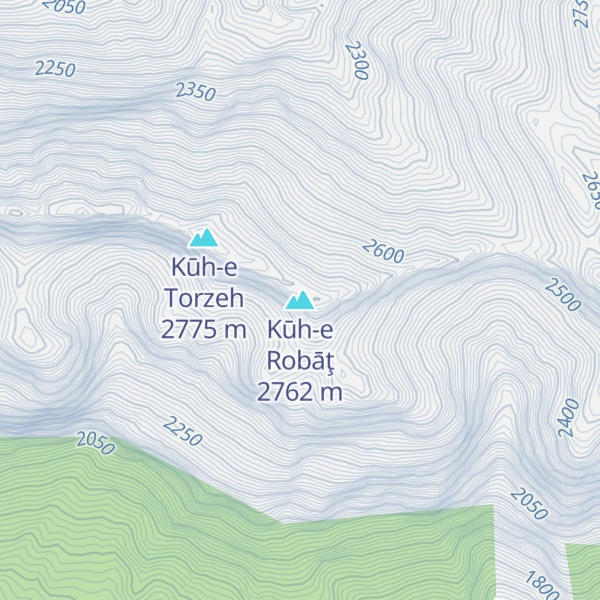 Map of Kūh-e Robāţ
